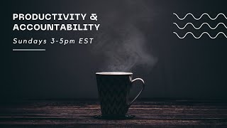 2 Hour Productivity amp Accountability Stream  Sundays 35pm EST  SelfPub with Andy [upl. by Mochun]