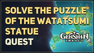 Solve the puzzle of the Watatsumi statue Genshin Impact [upl. by Naamann]