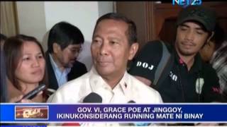 VP Binay announces his possible running mate in 2016 [upl. by Dona774]