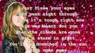 Debby Ryan  Open Eyes Lyrics [upl. by Jillayne]