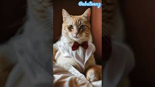 Cat wedding catwedding weddingdresscutecatcatloverytshortcat [upl. by Atikihc433]