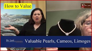 How to Tell Valuable Pearl amp Diamond Jewelry Plates Cameos TampV Limoges Tables  Ask Dr Lori [upl. by Nahtahoj837]