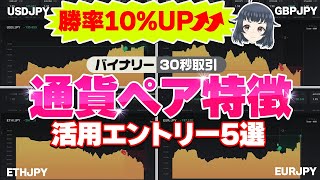 【勝率10％UP】プロもやってる！通貨ペアの特徴を活用したエントリー｜5選【バイナリーオプション】【ハイロー】 [upl. by Nodmac714]