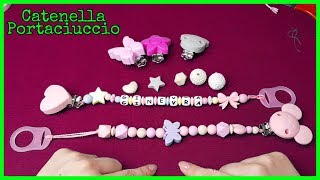 Catenella portaciuccio  tutorial 🍼🎈 [upl. by Latreece5]