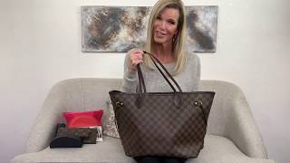 Louis Vuitton Neverfull MM Damier Ebene Review [upl. by Sibyl]