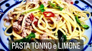 PASTA TONNO E LIMONE UM SPAGHETTI COM ATUM CLÁSSICO E FANTÁSTICO [upl. by Lessig263]