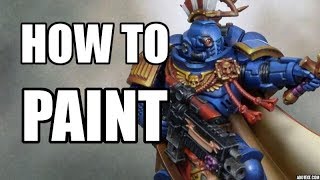 How To Paint a Primaris Space Marine Captain  Warhammer 40000 Tutorial  Part 13 [upl. by Oirobil]