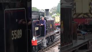 Caledonian 55189 joining in the birthday celebrations shorts steam steamtrain railway train [upl. by Yerggoeg]