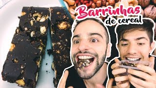 BARRINHA DE CEREAL LOW CARB SAUDÁVEL  Senhor Tanquinho [upl. by Aloisia]