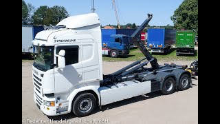 Scania R490 Abrollkipper Meiller RK 2070  Bj 2014  Euro 6 [upl. by Treb305]