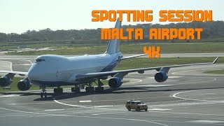 Malta Airport Spotting Session [upl. by Alym]