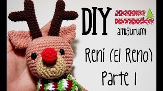 DIY El reno Rení Parte 1 amigurumi crochetganchillo tutorial [upl. by Aneeled]