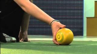 Nelson Indoor Bowls  Training Video  Grip and Delivery [upl. by Leahcimdivad]