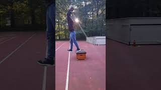 Deffjumps into Viking toss youtubeshorts trackandfield trackworkout exercise training mindset [upl. by Enaira]