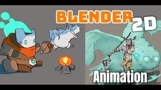 Blender 2D animation Elf [upl. by Huston]