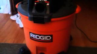 Ridgid shop vac 16gal 5hp part 1 [upl. by Hein]