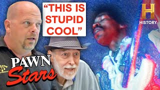 Pawn Stars AMAZING VALUE for Jimi Hendrix Collectibles [upl. by Caughey]