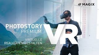 MAGIX Photostory Premium VR – Virtuelle Räume gestalten Tutorial DE [upl. by Ahseyt509]