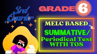 SUMMATIVEPERIODICAL TEST 3RD QUARTER GRADE 6 [upl. by Gazzo]