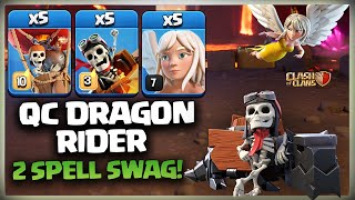 Best Th14 3 Star Attacks Th14 QC Dragon Rider  Th14 Dragon Rider War Strategy Clash of Clans Coc [upl. by Attikin]