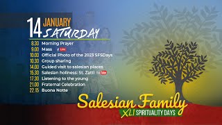 14 JANUARY AFTERNOON  SALESIAN FAMILY SPIRITUALITY DAYS 2023 [upl. by Leifeste]