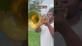 “Not Like Us”  Kendrick Lamar Trumpet Cover shorts [upl. by Netsud]