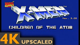 XMen Children of the Atom Arcade  Intro  AI Upscaled 4K HD [upl. by Pierrette513]