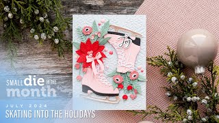 Spellbinders July 2024 Small Die of the Month – Skating into the Holidays [upl. by Wade]