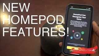 Apple Homepod New Features MultiUser Support Handoff Ambient Sounds 1321 Homepod Update [upl. by Gauntlett]