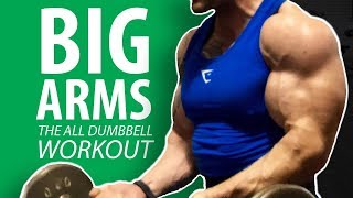 MONSTER ARMS  ALL DUMBBELL WORKOUT [upl. by Chapen]