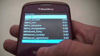 Blackberry Curve 8130 Ring Tones Review [upl. by Affer870]