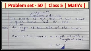 Problem set 50 class 5th maths [upl. by Panthia]