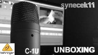 Behringer C1U ► Unboxing amp Test ► synecek11 [upl. by Eiuqram]