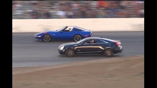 Cadillac vs Corvette  CNS Circle Drags 2022 [upl. by Powe533]