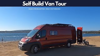 Self Build Van Tour Ram Promaster 3500 Extended [upl. by Nidak355]