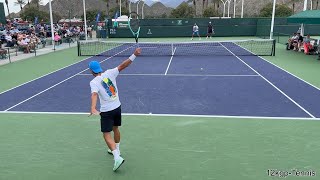 Lorenzo Musetti amp Karen Khachanov  2024 IW Practice Match Highlights [upl. by Ahsiryt]