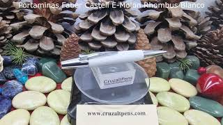 Cruzaltpens  Portaminas Faber Castell E Motion Rhombus Blanco [upl. by Zrike]