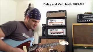 Delay and reverb preamp and in the effects loop [upl. by Ahsiekin121]