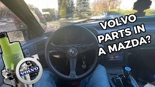 Volvo Electric Power Steering Pump Install  FC RX7 Restoration Ep16 [upl. by Benson]