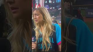 Ingrid Andress 2024 MLB Home Run Derby Facemelting Vocals mlb [upl. by Kimmel450]