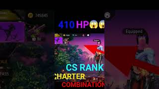 CS rank Best Charter Skill ☠️😈 best Charter Combination Unlimited sheild Point Charter Skill [upl. by Annahs]