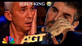 Golden BuzzerSimon Cowell cries After a powerful Worship Song from an African Boy [upl. by Lempres]