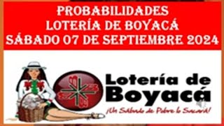 RESULTADO PREMIO MAYOR Lotería de Boyacá 7 de Septiembre 2024 ganador 2904 serie 319 Sorteo 4536 [upl. by Prowel]