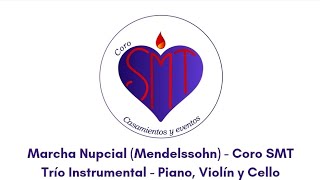 Marcha Nupcial Mendelssohn  Trío Instrumental Violín  Piano  Cello  Coro SMT [upl. by Eednim774]