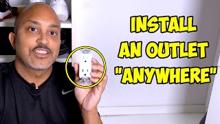 How to add an electrical outlet ANYWHERE [upl. by Anpas309]