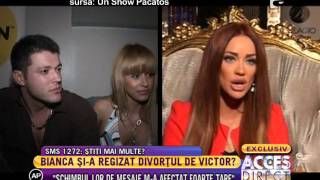 Bianca Drăguşanu quotAm vrut să divorţez de Victor la 2 săptămâni după nuntăquot [upl. by Nicola552]