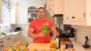 Food Prep Nutritious Chicory Green Leaf and Bell Pepper Salad with Apple Cider Vinegar Dressing [upl. by Snilloc]