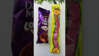 Dairy Milk Lollipop or Sour Belt Candy Popsicle shorts youtubeshorts [upl. by Saihtam257]