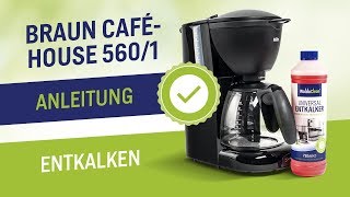 Braun Cafehouse Kaffeemaschine entkalken und reinigen  Anleitung  Reinigung eurer KF 560 mit Tipps [upl. by Laurentium]