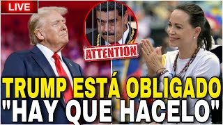 TRUMP ESTÁ OBLIGADO MARIA CORINA quotHACER LO QUE SE TENGA QUE HACERquot SoyFabianDicosta [upl. by Attenauq]